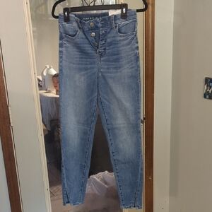 American Eagle Outfitters High Rise Blue Jeans